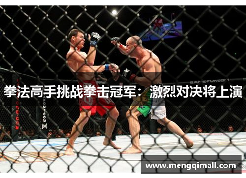 拳法高手挑战拳击冠军：激烈对决将上演